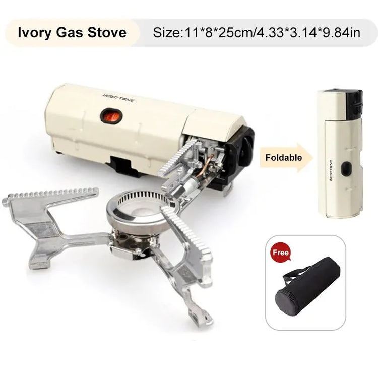 Portable Folding Camping Gas Stove - 2670W Outdoor Cooking Grill and Heating System for Picnics and Travel