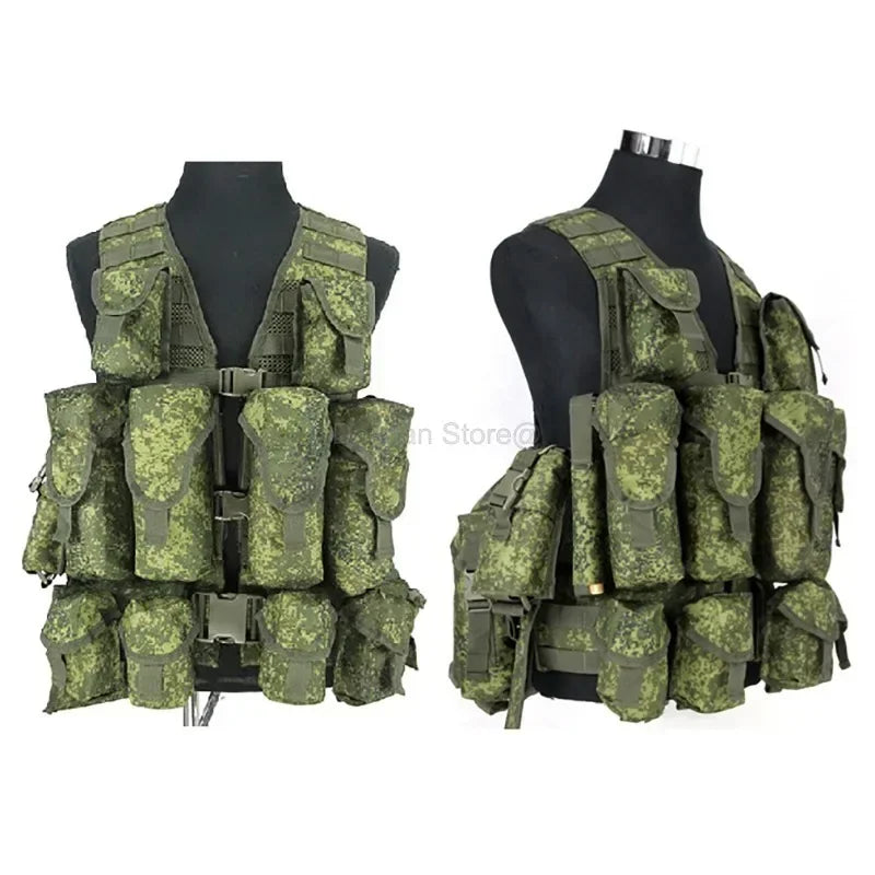 6SH117 Tactical Vest EMR Combat Equipment Uniform New Style Outdoor MOLLE Bags ACU Camouflage Full Sets Tactical Vests