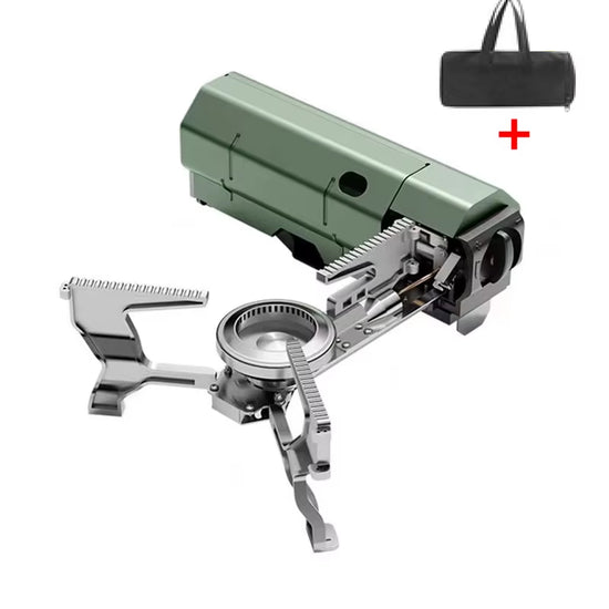 Outdoor Folding Gas Burner - 2600W Camping Cassette Stove for Hiking, Picnics, and Tours