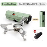 Portable Folding Camping Gas Stove - 2670W Outdoor Cooking Grill and Heating System for Picnics and Travel