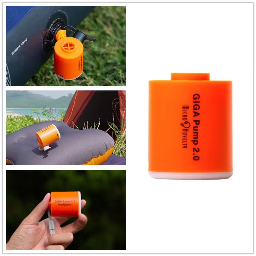 GIGA PUMP 2.0 - Versatile 3-in-1 Inflator, Deflator, and Light for Air Mattresses, Inflatable Pillows, and Swim Rings