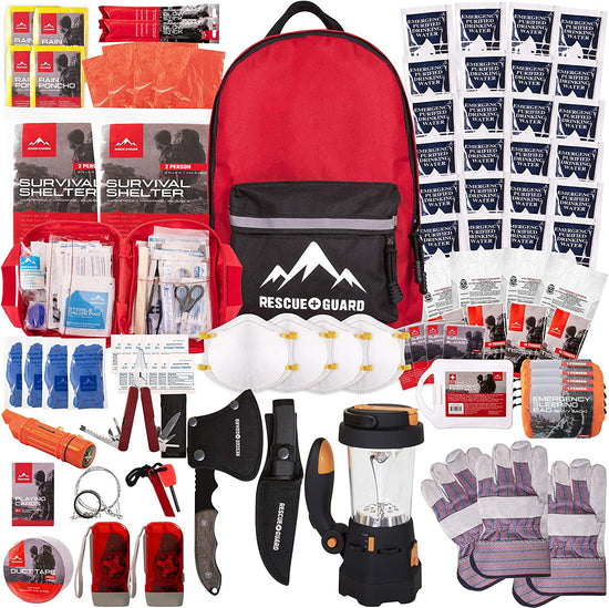 Comprehensive Emergency Survival Kit for Families - 72 Hours of Disaster Preparedness Supplies for Hurricanes and Earthquakes