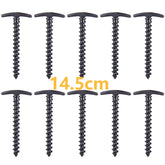 20 cm x 14.5 cm Screw-In Tent Stakes Ground Anchors - M8 Carbon Steel Hexagonal Plastic Head Spiral Screws for Camping and Outdoor Use