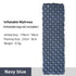 Ultralight Inflatable Outdoor Sleeping Pad for Camping and Travel - Folding Air Cushion Mattress without Headrest